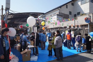 「やまぎわ芋煮会」にて