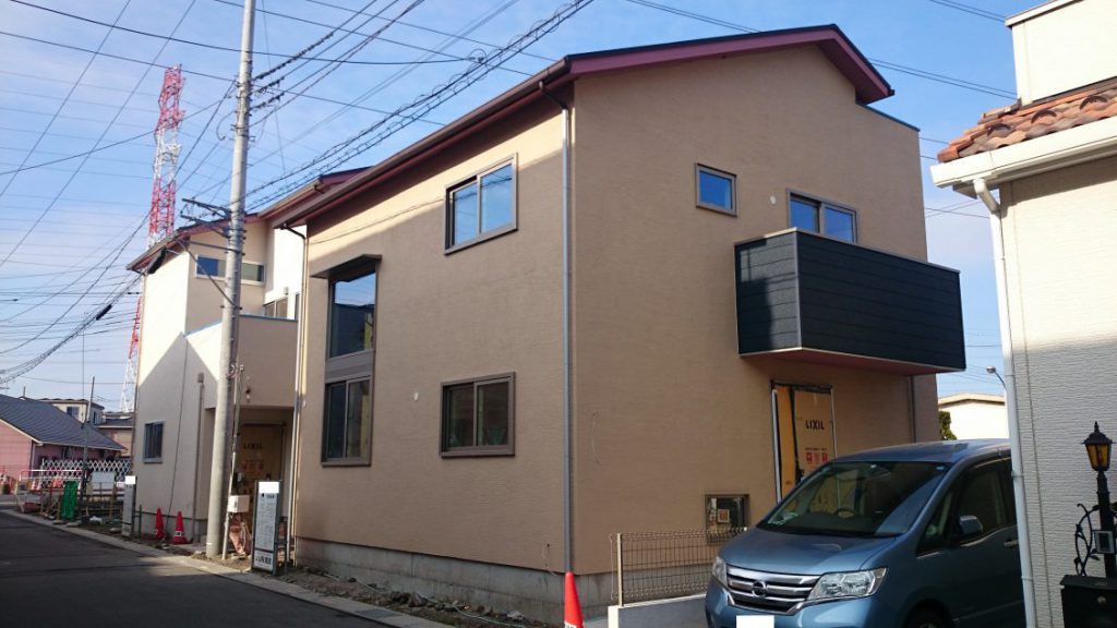 「モデルハウス」足場払し完了