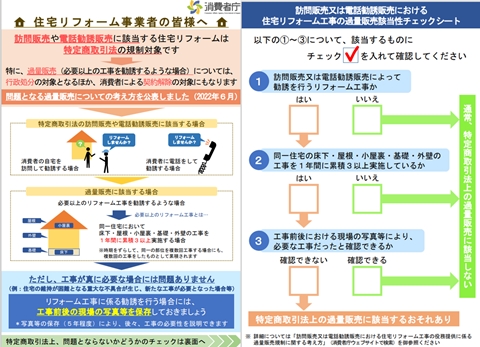 悪質リフォームの〝考え方〟を策定－消費者庁