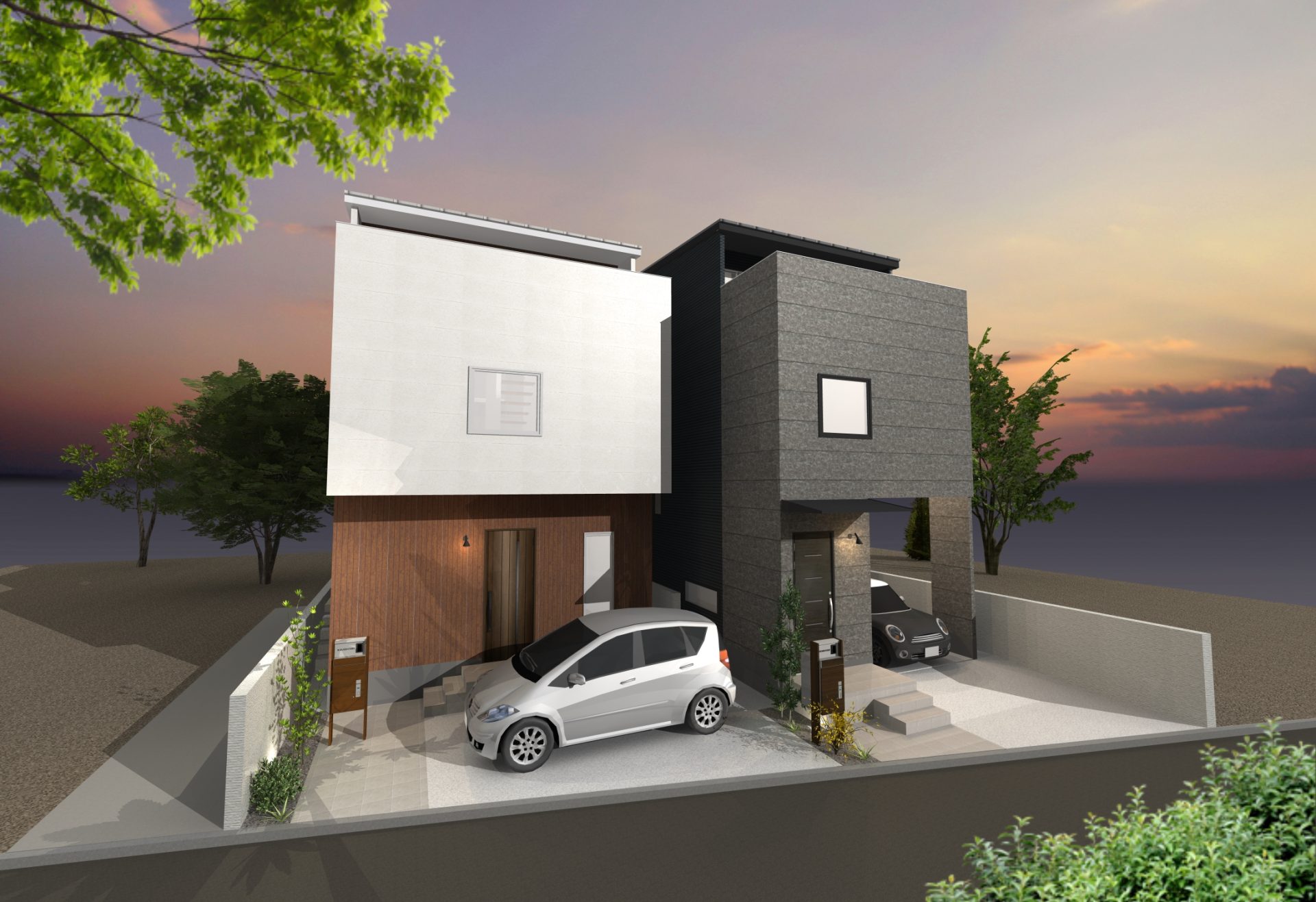 【新築分譲】スキップフロアの高性能デザイン住宅・全２棟　川口市